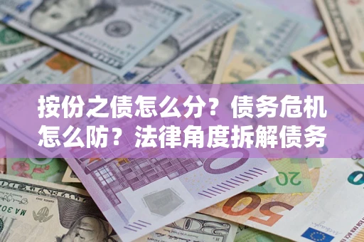 武汉按份之债怎么分？债务危机怎么防？法律角度拆解债务分配与风险自保指南