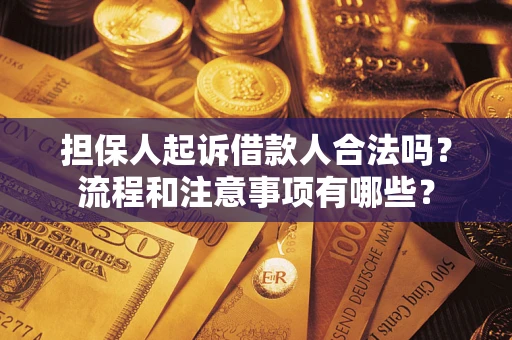 武汉担保人起诉借款人合法吗？流程和注意事项有哪些？