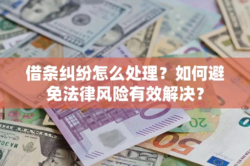 武汉借条纠纷怎么处理？如何避免法律风险有效解决？
