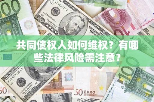 武汉共同债权人如何维权？有哪些法律风险需注意？
