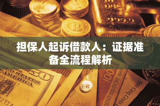 武汉担保人起诉借款人：证据准备全流程解析