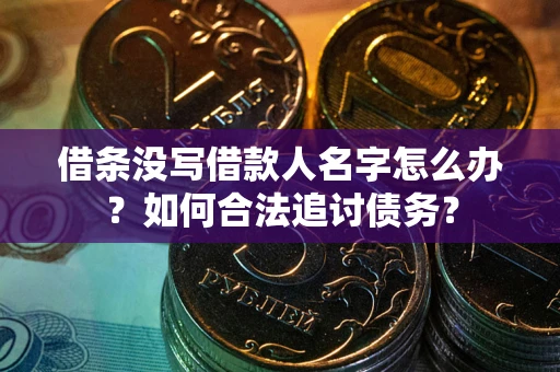 武汉借条没写借款人名字怎么办？如何合法追讨债务？