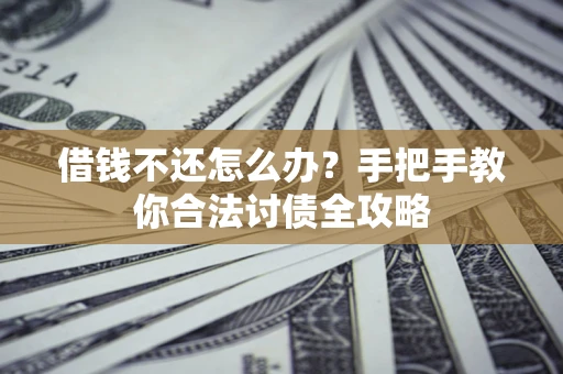 武汉借钱不还怎么办？手把手教你合法讨债全攻略