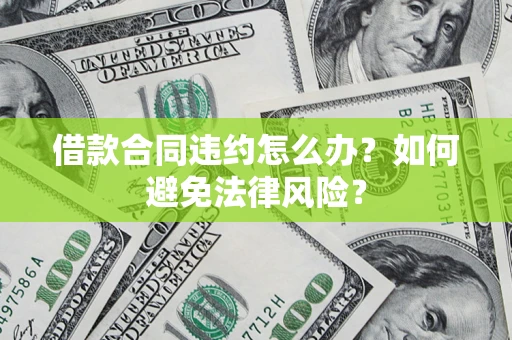 武汉借款合同违约怎么办？如何避免法律风险？