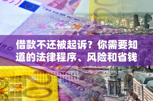 武汉借款不还被起诉？你需要知道的法律程序、风险和省钱技巧