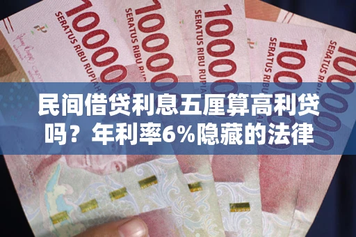武汉民间借贷利息五厘算高利贷吗？年利率6%隐藏的法律风险全解析