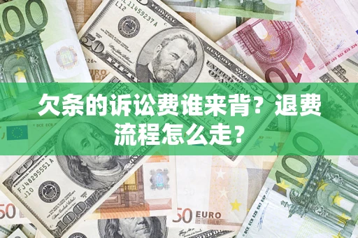 武汉欠条的诉讼费谁来背？退费流程怎么走？
